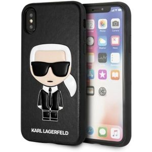 Karl Lagerfeld Ikonik KLHCPXIKPUBK TPU pouzdro iPhone X/XS černé