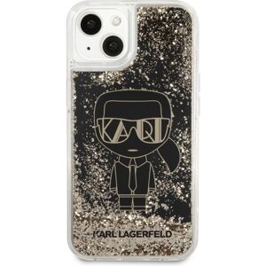 Karl Lagerfeld Liquid Glitter Gatsby Kryt iPhone 13 mini černý