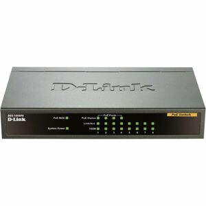D-Link DES-1008PA 8-portový 10/100 Desktop Switch