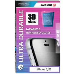 Swissten 3D Ultra Durable Full Glue tvrzené sklo Apple iPhone 6 Plus/6S Plus černé
