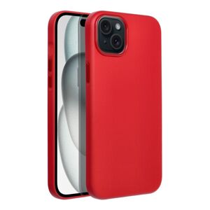 Smarty Leather Mag kryt s MagSafe iPhone 15 Plus červený