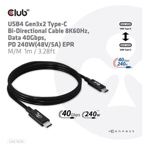 Club3D kabel USB-C 1m