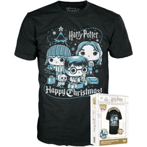 Funko Boxed Tee: Harry Potter Holiday- Ron, Hermione, Harry XL