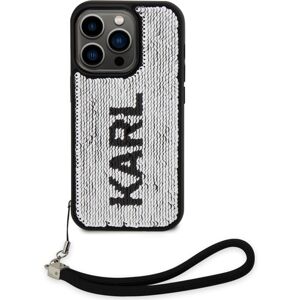 Karl Lagerfeld Sequins Reversible kryt iPhone 13 Pro černý/stříbrný