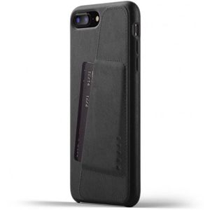 Mujjo Full Leather Wallet pouzdro Apple iPhone 8 Plus / 7 Plus černé