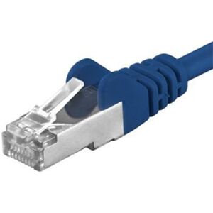 Premiumcord Patch kabel CAT 6a S-FTP RJ45-RJ45 AWG 26/7 3m modrý