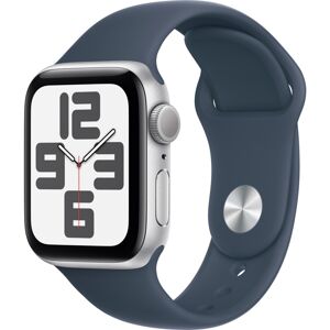 Apple Watch SE (2022) Cellular 40mm sportovní silikonový řemínek bouřkově modrý S/M