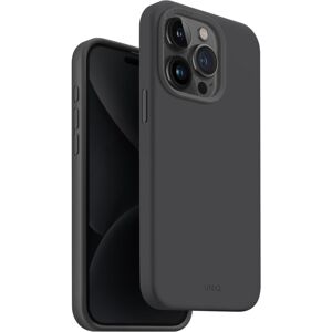 UNIQ Lino Hue MagClick ochranný kryt iPhone 15 Pro Charcoal (šedý)