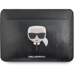 Karl Lagerfeld Head Embossed Computer Sleeve 13/14" černý