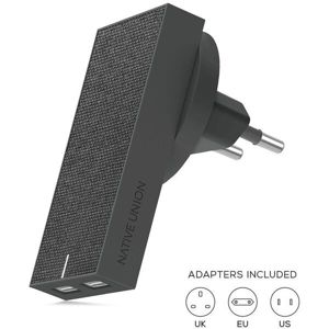 Native Union Smart Charger dvouportová USB nabíječka šedá