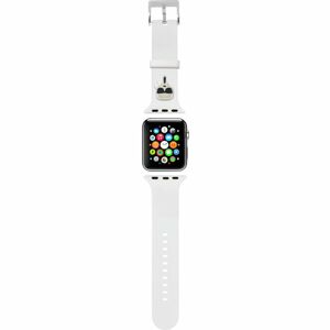 Karl Lagerfeld Karl Head řemínek pro Apple Watch 42/44/45mm bílý