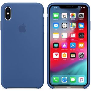 Apple silikonový kryt iPhone XS Max delftsky modrý