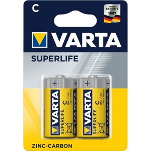 Varta R14/2BP Superlife zinko-uhlíková baterie C (2ks) blistr