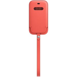 Apple kožený návlek s MagSafe na iPhone 12 mini citrusově růžový
