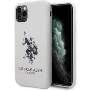 U.S. Polo Big Horse Silicone Effect kryt iPhone 7/8/SE (2020) bílý