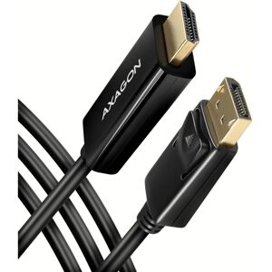 AXAGON DisplayPort - HDMI 1.4 kabel 1.8m černý