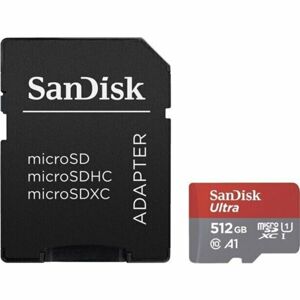 SanDisk Ultra MicroSDXC A1 Class 10 UHS-I Android paměťová karta 512GB + adaptér