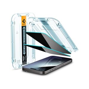 Spigen Glass tR EZ Fit Privacy 2 Pack tvrzené sklo iPhone 15 Pro Max čiré