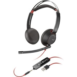 Poly BlackWire C5220 USB-A sluchátka + Inline kabel, černá