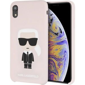 Karl Lagerfeld Full Body Iconic silikonový kryt iPhone XR růžový