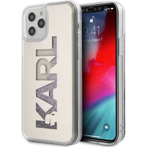 Karl Lagerfeld Liquid Glitter Multi Mirror kryt iPhone 12 Pro Max 6.7" stříbrný