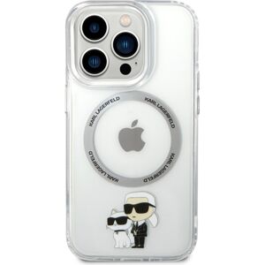 Karl Lagerfeld MagSafe kryt IML Karl and Choupette NFT iPhone 13 Pro čirý
