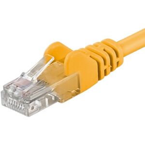 PremiumCord Patch kabel UTP RJ45-RJ45 CAT6 10m žlutý