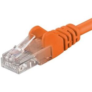 PremiumCord Patch kabel UTP RJ45-RJ45 level 5e 1,5m oranžový