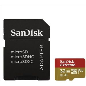 SanDisk Extreme micro SDXC 32 GB Class 10 UHS-I V30 + adapter SD