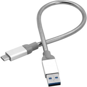 Verbatim datový a nabíjecí kabel USB-C/USB-A 3.1 GEN 2, 30cm stříbrný