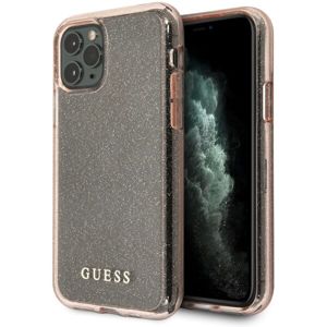 Guess Glitter kryt iPhone 11 Pro Max růžový