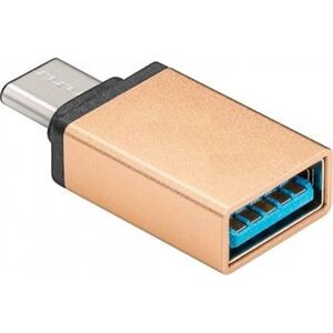 PremiumCord Adaptér USB-C/male - USB3.0 A/female, zlatý, OTG