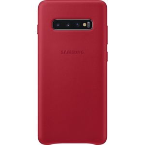 Samsung EF-VG975LR kožený zadní kryt Samsung Galaxy S10+ červěný