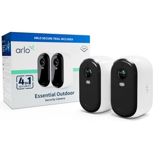 Arlo Essential (Gen.2) FHD venkovní bezpečnostní kamera, 2 Pack, bílá