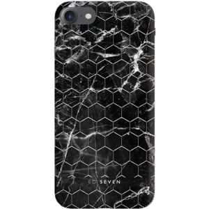 SoSeven Milan Case HoneyComb Marble kryt iPhone 6/6S/7/8 černý