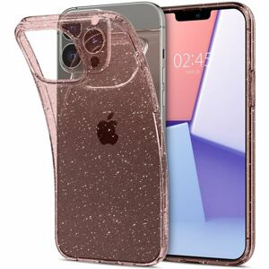 Spigen Liquid Crystal Glitter kryt iPhone 13 Pro Max růžový