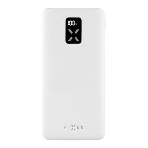 FIXED Zen 10 powerbanka s LCD a PD (Power Delivery), 20W, 10 000 mAh, bílá