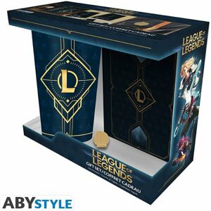 Dárkový set League of Legends - Sklenice + Odznáček + Zápisník
