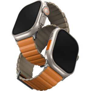 UNIQ Revix Premium Edition řemínek pro Apple Watch 49/45/44/42mm Saffron (oranžový/khaki)