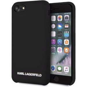 Karl Lagerfeld Silver Logo KLHCI8SLBKS Silicone Case iPhone 7/8/SE(2020) černé