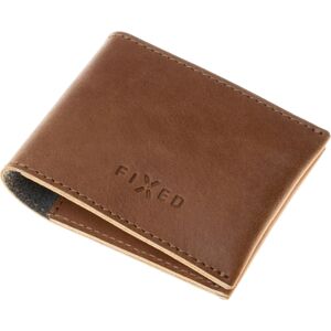 FIXED Wallet Kožená peněženka z pravé hovězí kůže hnědá