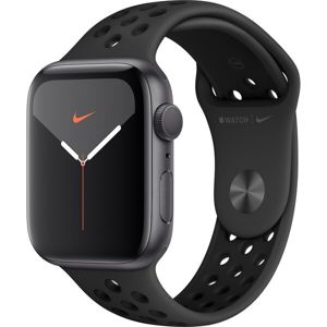 Apple Watch Nike 44mm vesmírně šedý hliník s antracitovým/černým Nike sportovním řemínkem (2019)
