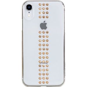 Bling My Thing Stripe zadní kryt Apple iPhone XR, se zlatými krystaly Swarovski®, čirý