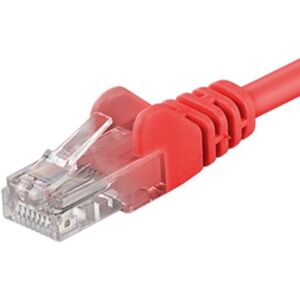 PremiumCord Patch kabel UTP RJ45-RJ45 CAT6 1m červený