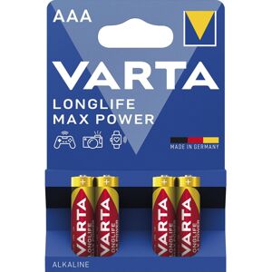 Varta LR03/4BP Longlife Max Power (MAX TECH) alkalická baterie AAA (4ks) blistr