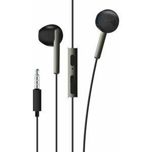 FIXED EGG4 sluchátka s mikrofonem a ovladačem hlasitosti, iPX3 černá