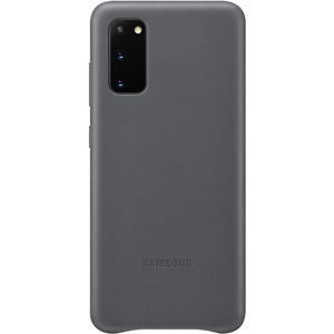Samsung EF-VG980LJ kožený zadní kryt Galaxy S20 šedý