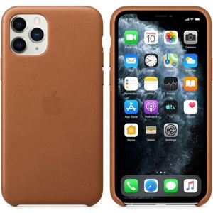 Apple kožený kryt iPhone 11 Pro sedlově hnědý