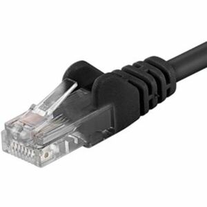 PremiumCord Patch kabel UTP RJ45-RJ45 CAT6 černý 1,5m