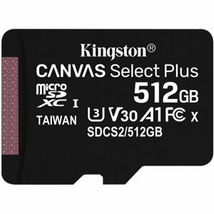 Kingston microSDXC Canvas Select Plus 512GB 100MB/s UHS-I